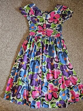 Maggie Lawrence Sport Collection Vibrant Multicolor Dress Size 12W